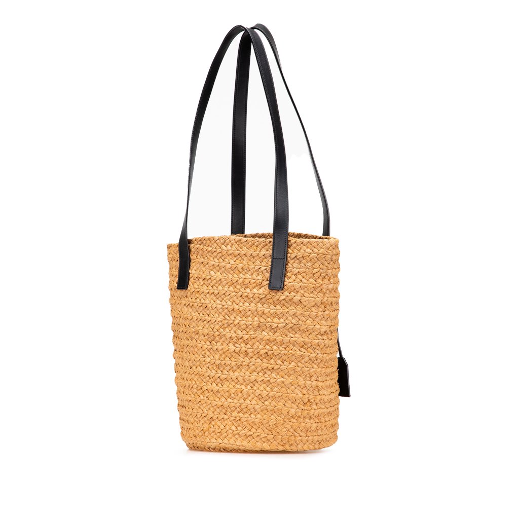 Saint Laurent Small Raffia Panier Tote - 2