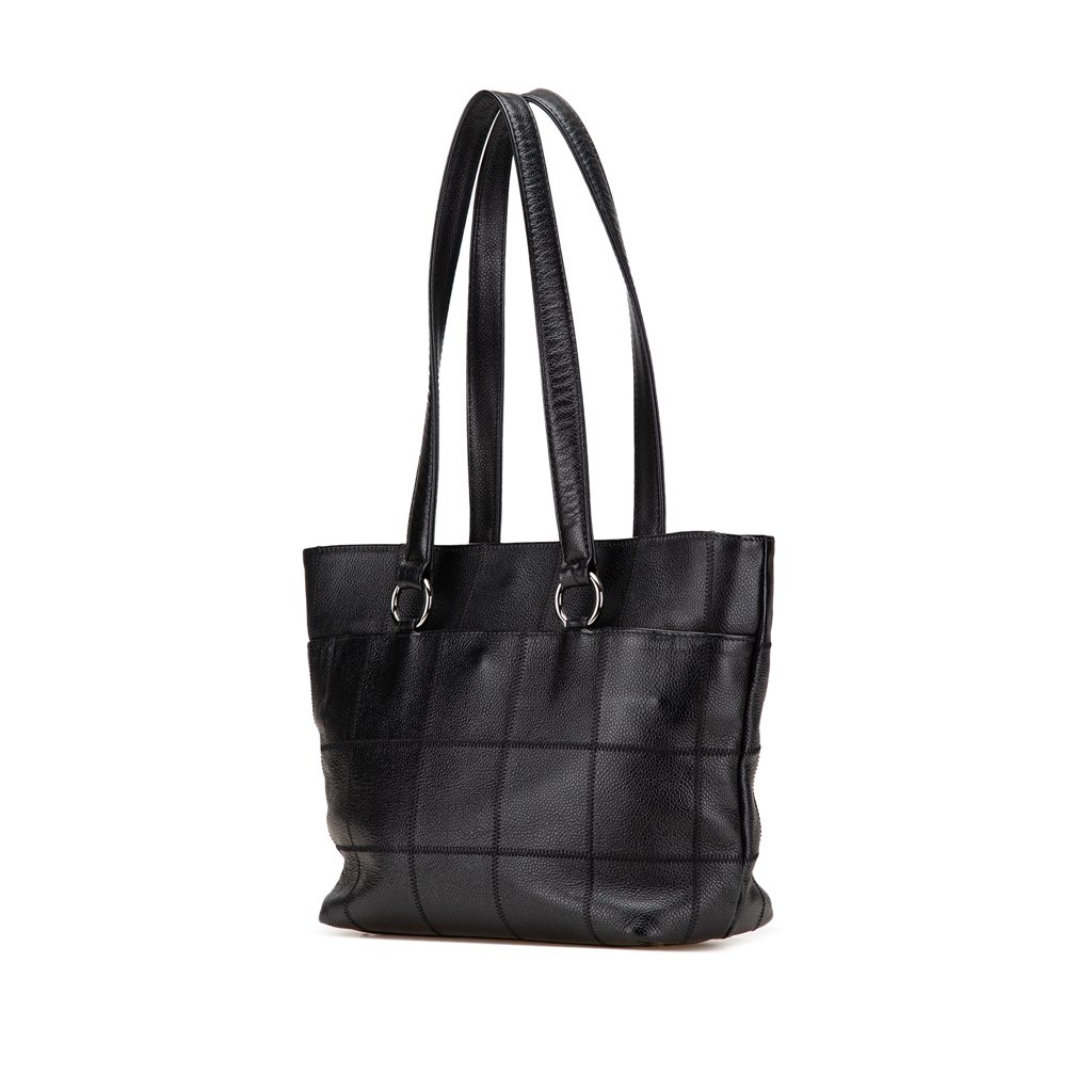 Chanel Caviar Choco Bar Tote - Back view