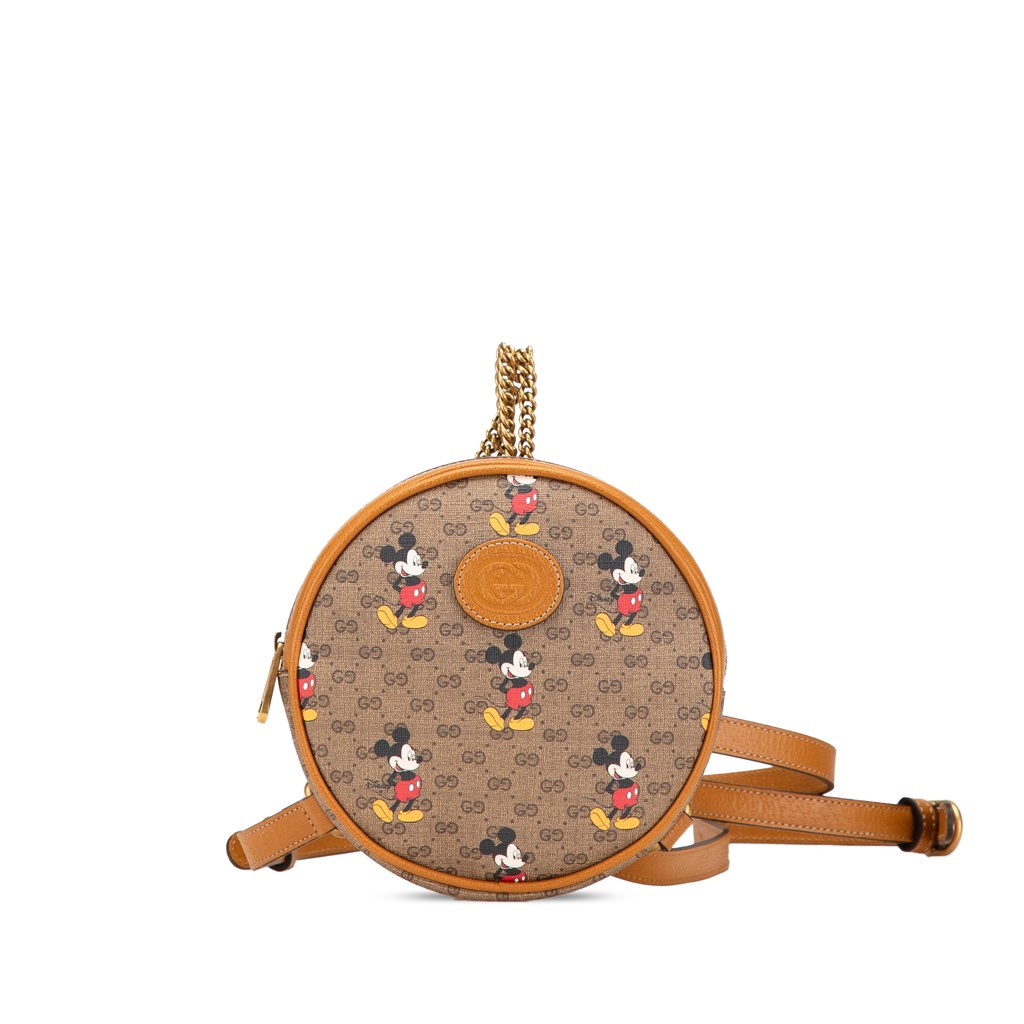 Gucci Disney Micro GG Supreme Round Mickey Mouse Backpack