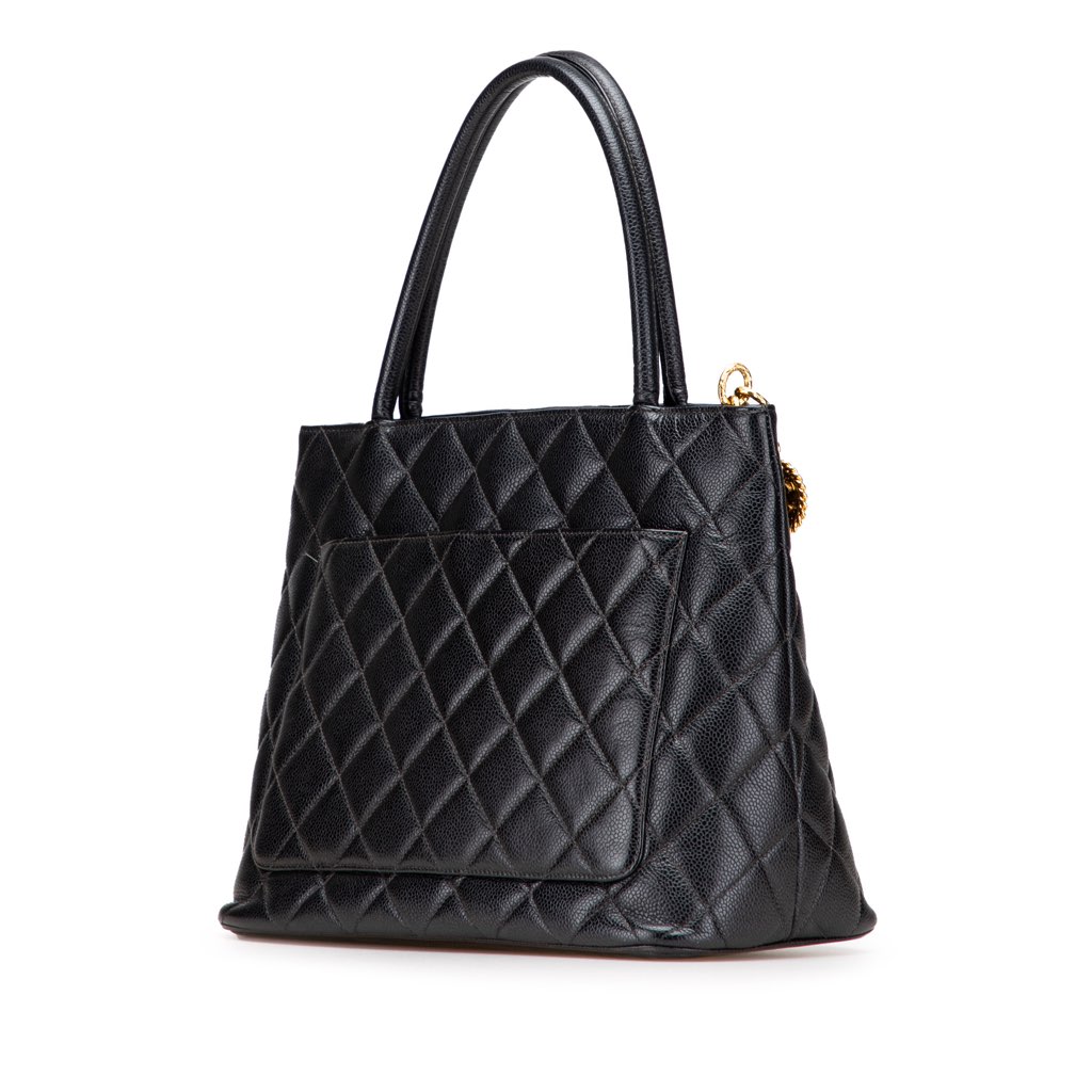Chanel Caviar Medallion Tote - Back view