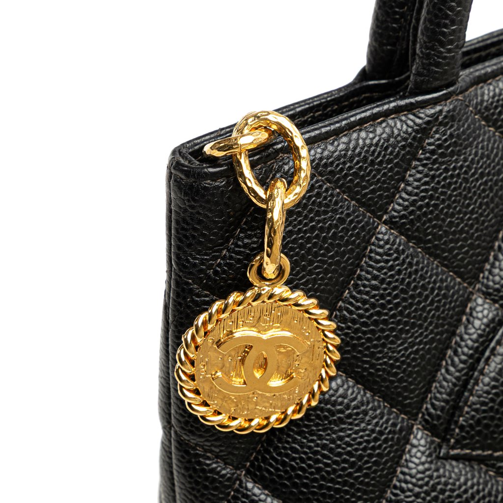 Chanel Caviar Medallion Tote - Image 11