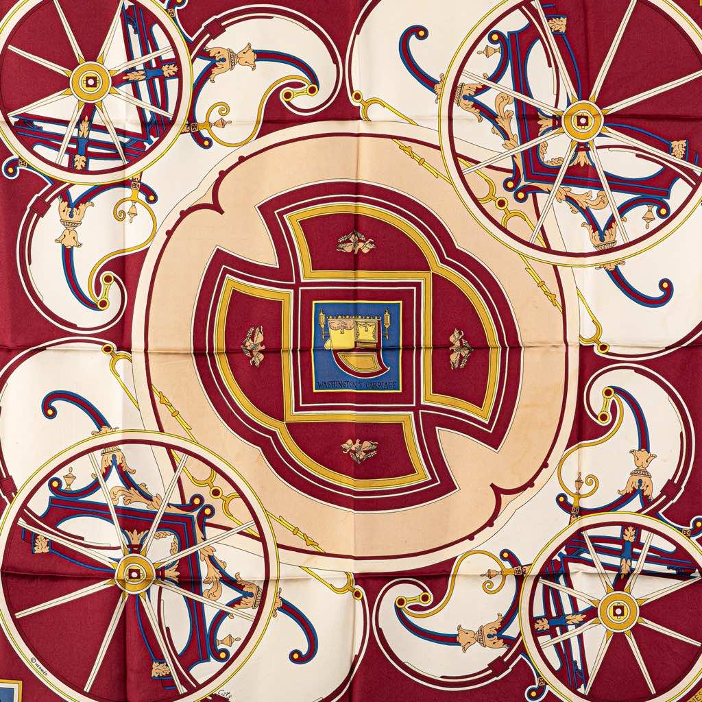 Hermès Washingtons Carriage Silk Scarf - 5