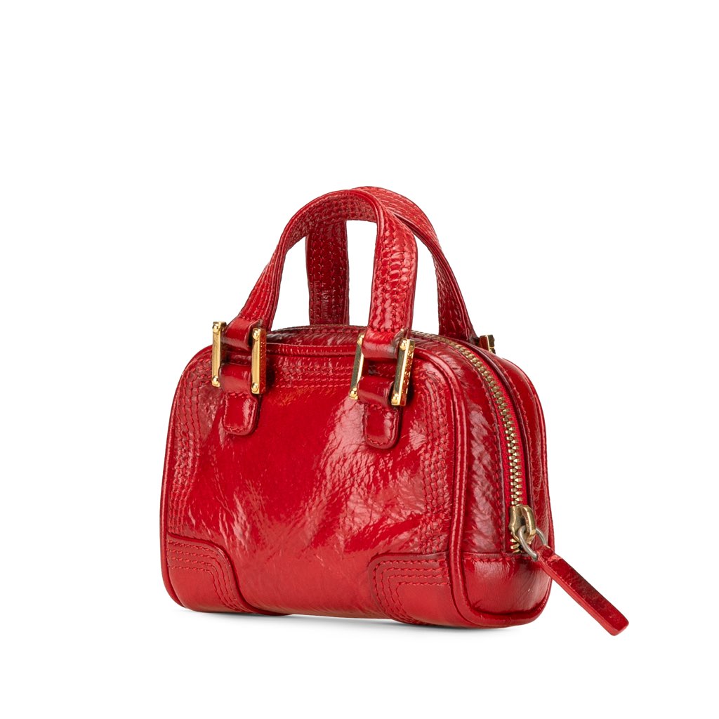 Loewe Micro Patent Amazona Satchel - 2