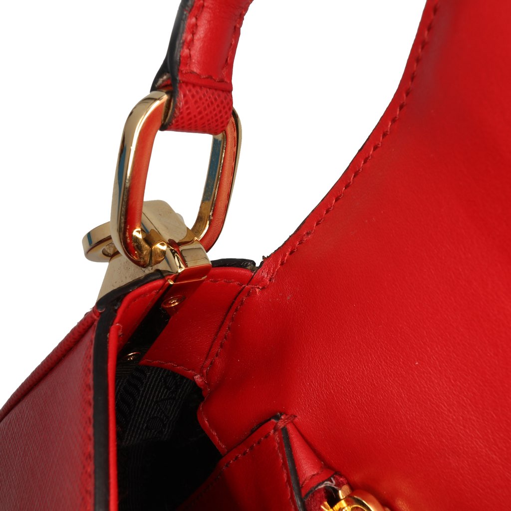 Prada Saffiano Lux Embleme Satchel - Detail 1