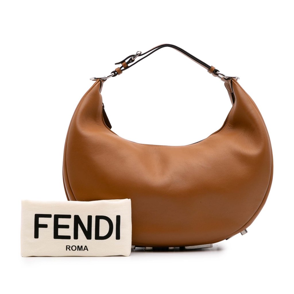Fendi Medium Leather Fendigraphy Hobo - Image 13