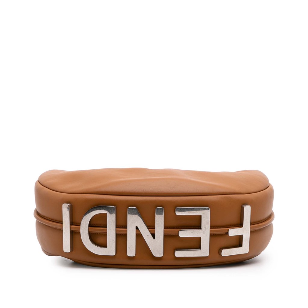 Fendi Medium Leather Fendigraphy Hobo - Image 6