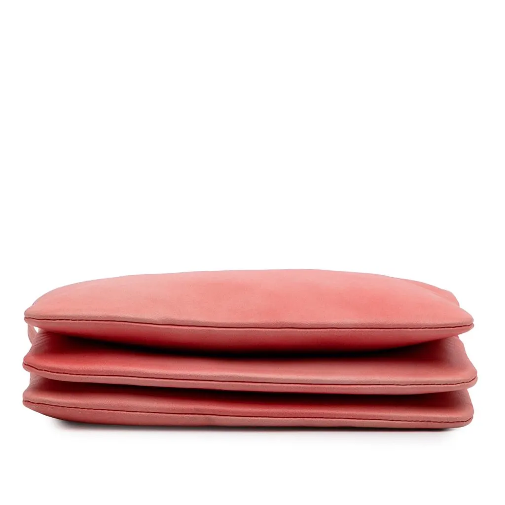 Celine Small Lambskin Trio Crossbody Pink Leather Good - Inside View