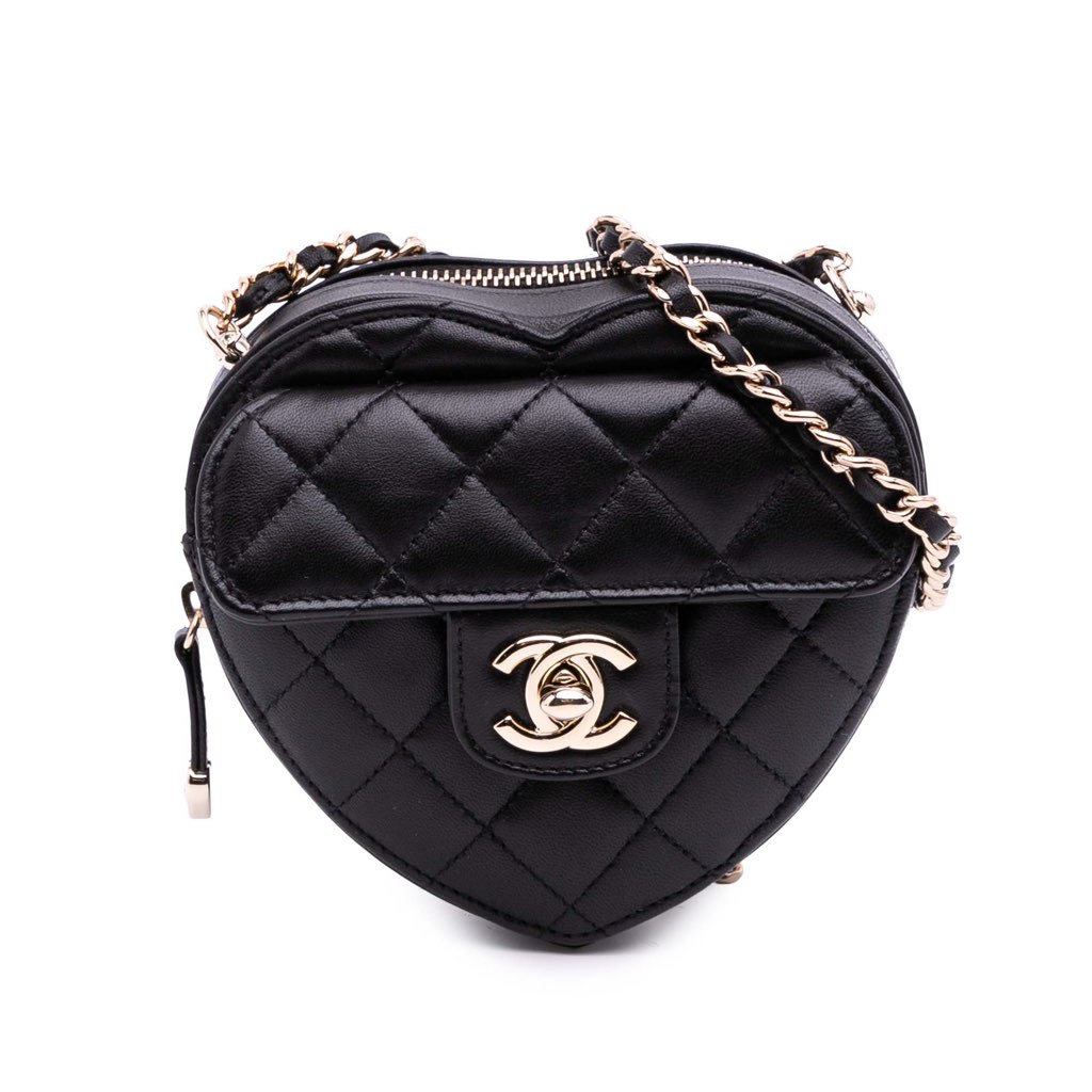Chanel Mini Lambskin CC in Love Heart Crossbody
