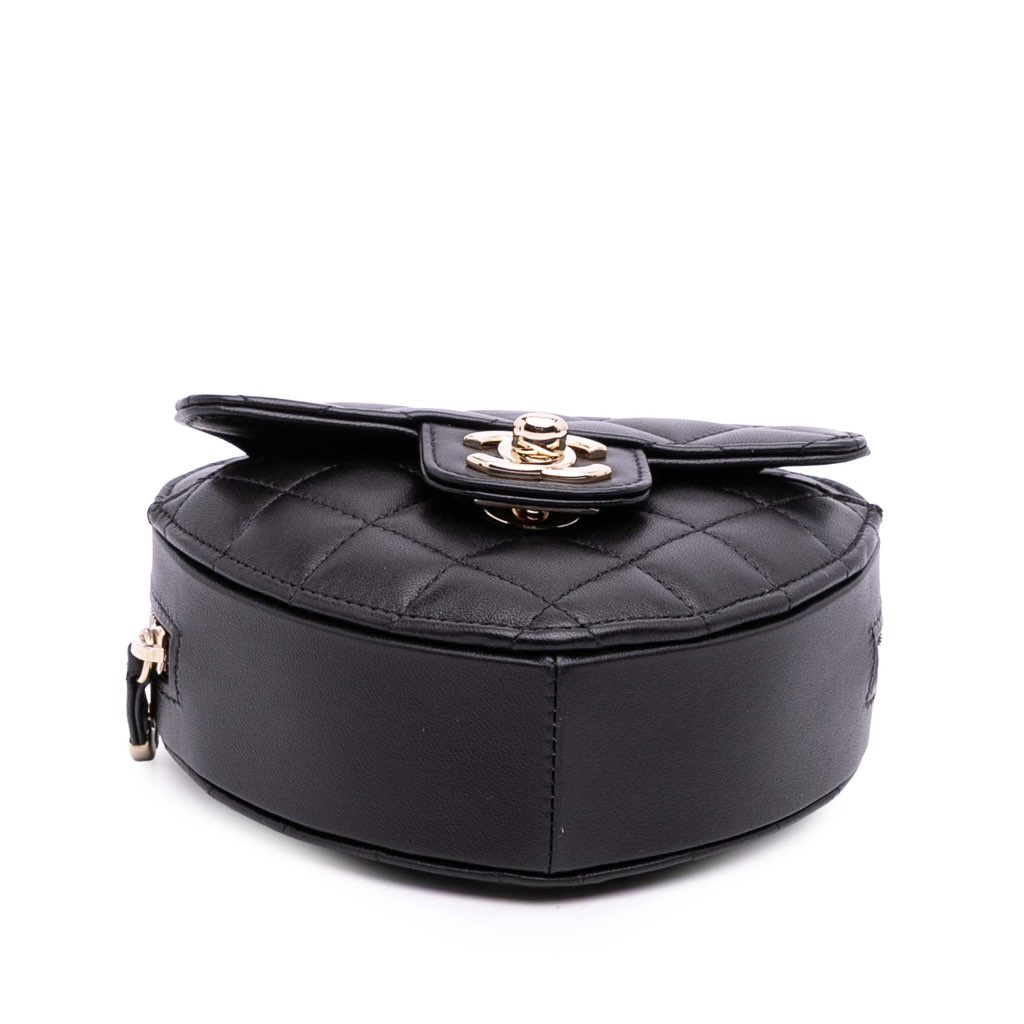 Chanel Mini Lambskin CC in Love Heart Crossbody - Image 6