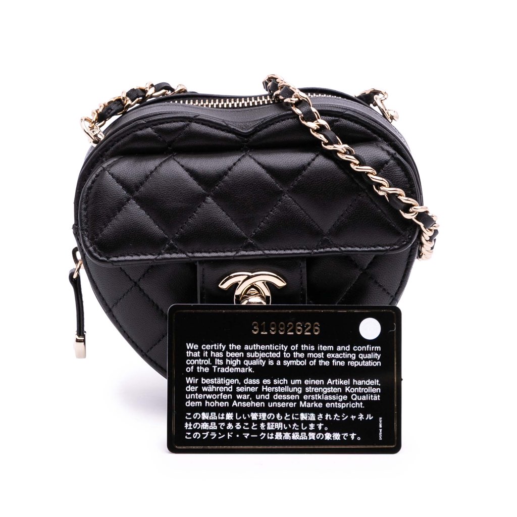 Chanel Mini Lambskin CC in Love Heart Crossbody - Image 12