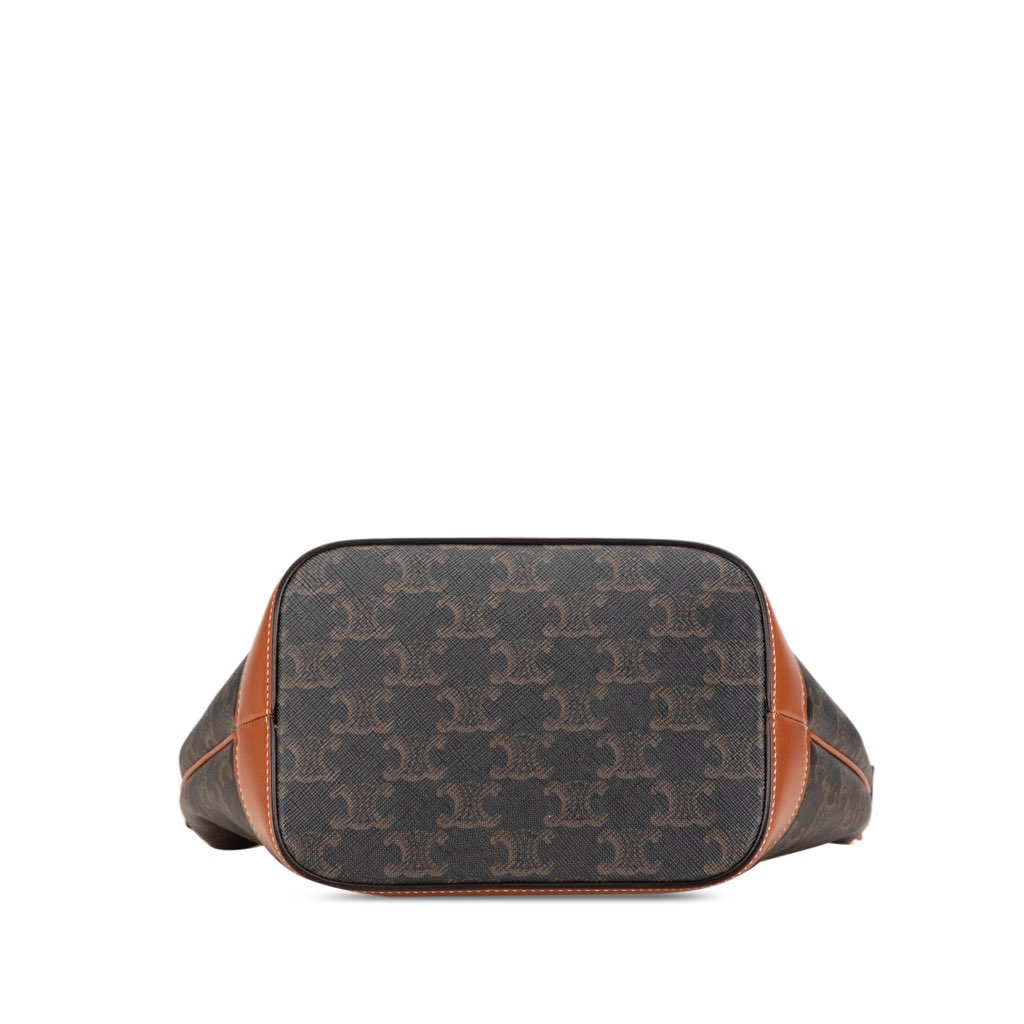 Celine Small Triomphe Coated Canvas Bucket Bag - 3