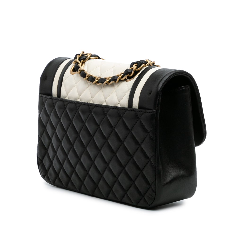 Chanel Paris Cosmopolite Small Bicolor Textured Lambskin Flap - 2