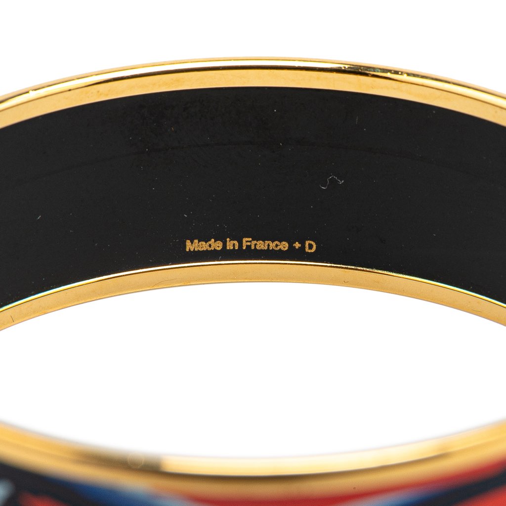 Hermès Wide Brides de Gala Shadow Enamel Bangle 65 - 5
