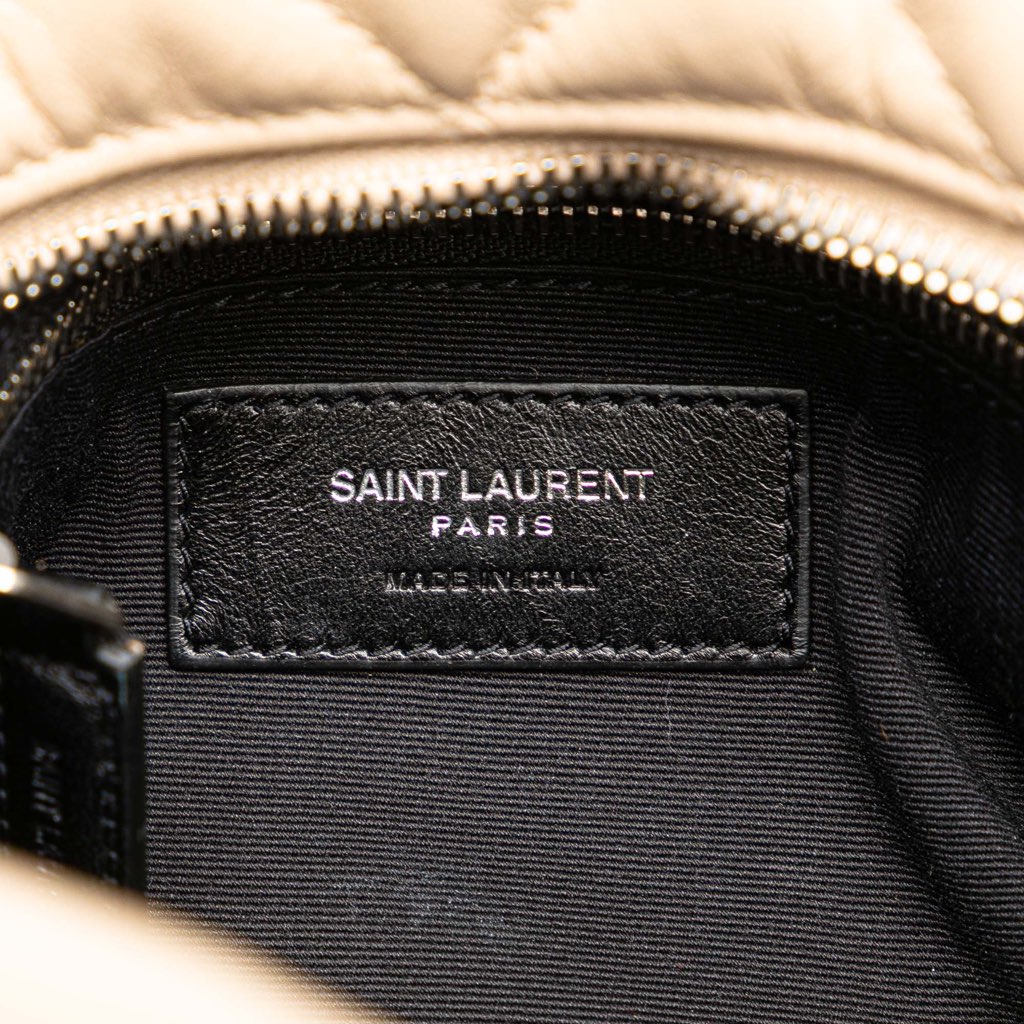 Saint Laurent Small Calfskin Monogram Loulou Bowling Bag - 5