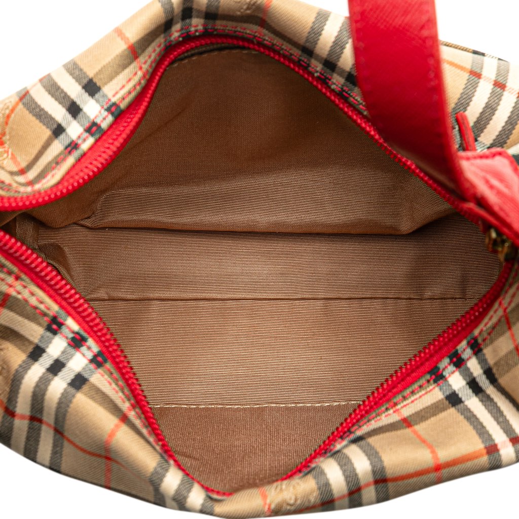 Burberry Haymarket Check Canvas Shoulder Bag - 4