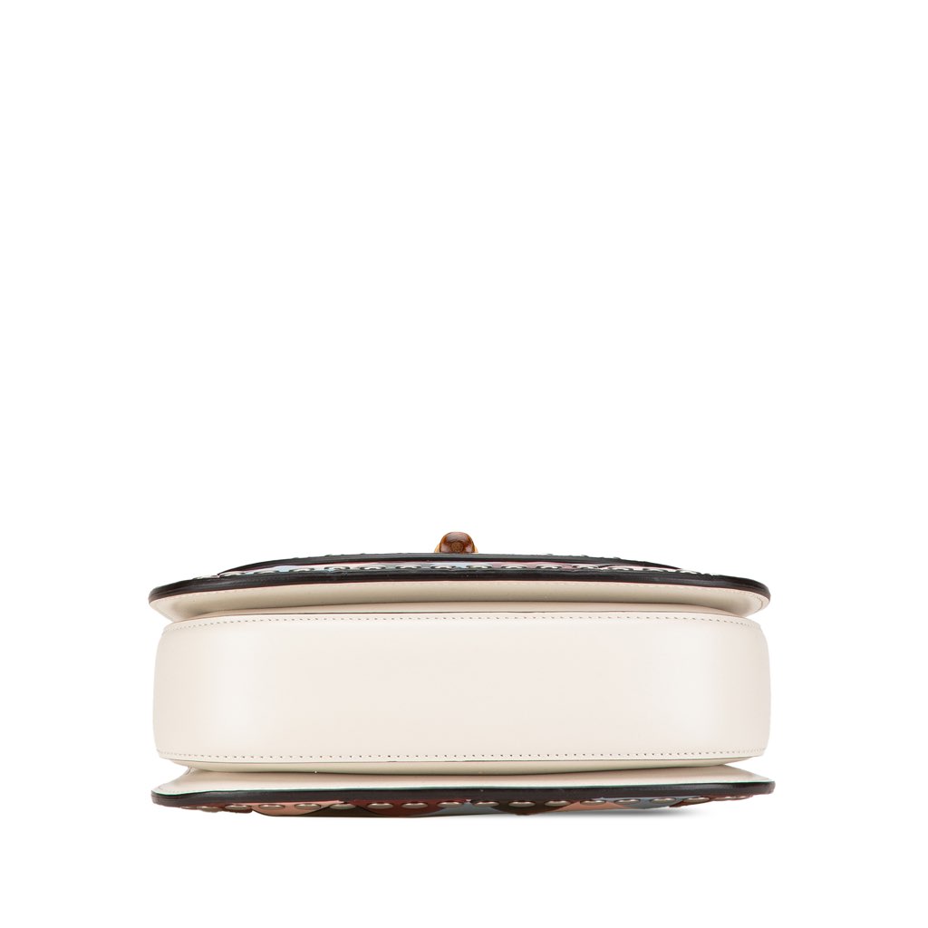 Gucci Calfskin Lovelight Bamboo Top Handle Bag - 3