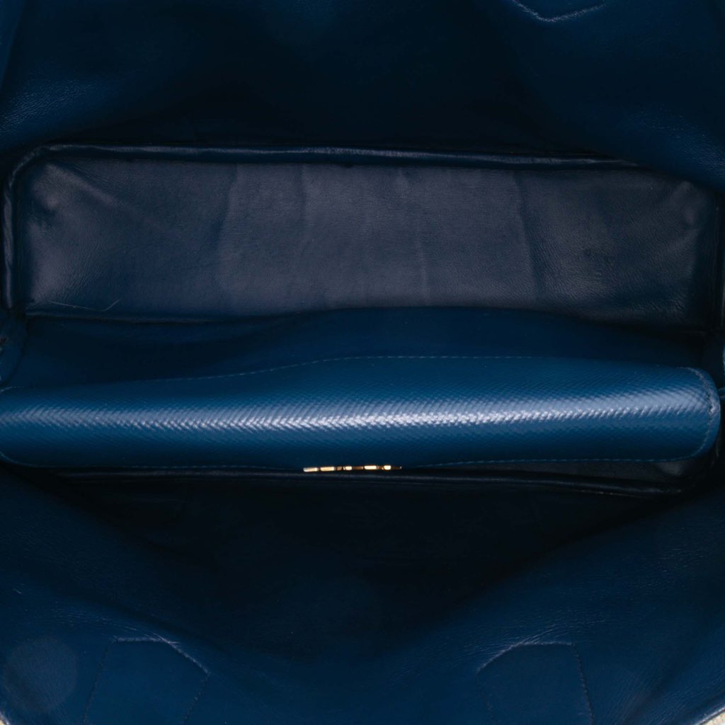 Prada Large Canapa and Saffiano Double Satchel - 4