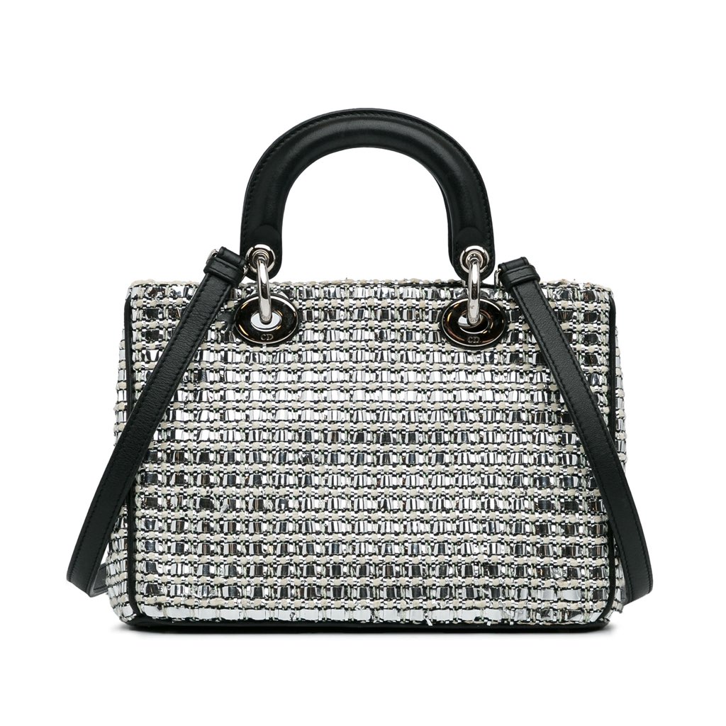 Dior Small Tweed Patch Diorissimo Tote - 4