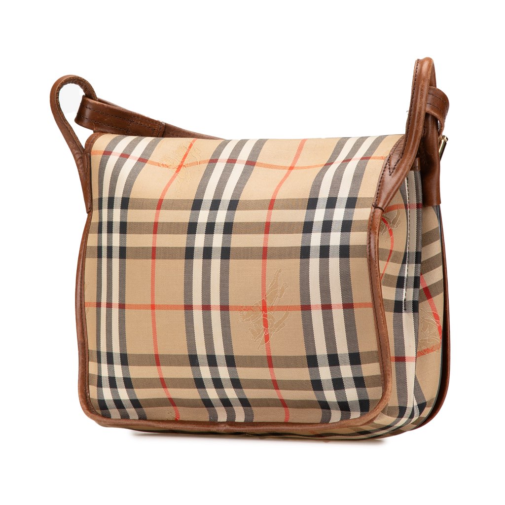 Burberry Haymarket Check Canvas Shoulder Bag - 2