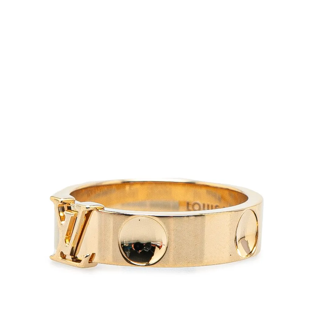 Louis Vuitton 18K Yellow Gold Empreinte Ring Gold Gold Good - Back View