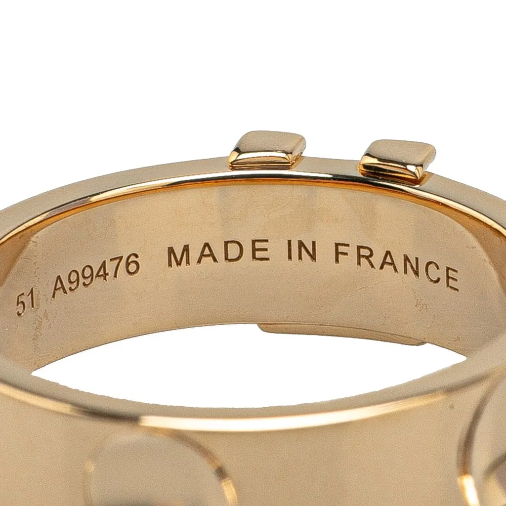 Louis Vuitton 18K Yellow Gold Empreinte Ring Gold Gold Good - Box View
