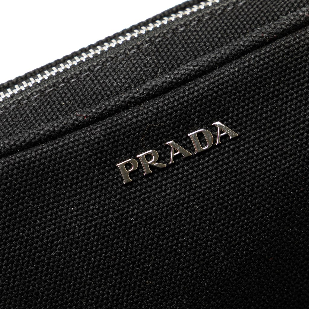 Prada Canvas Canapa Pouch - Image 11