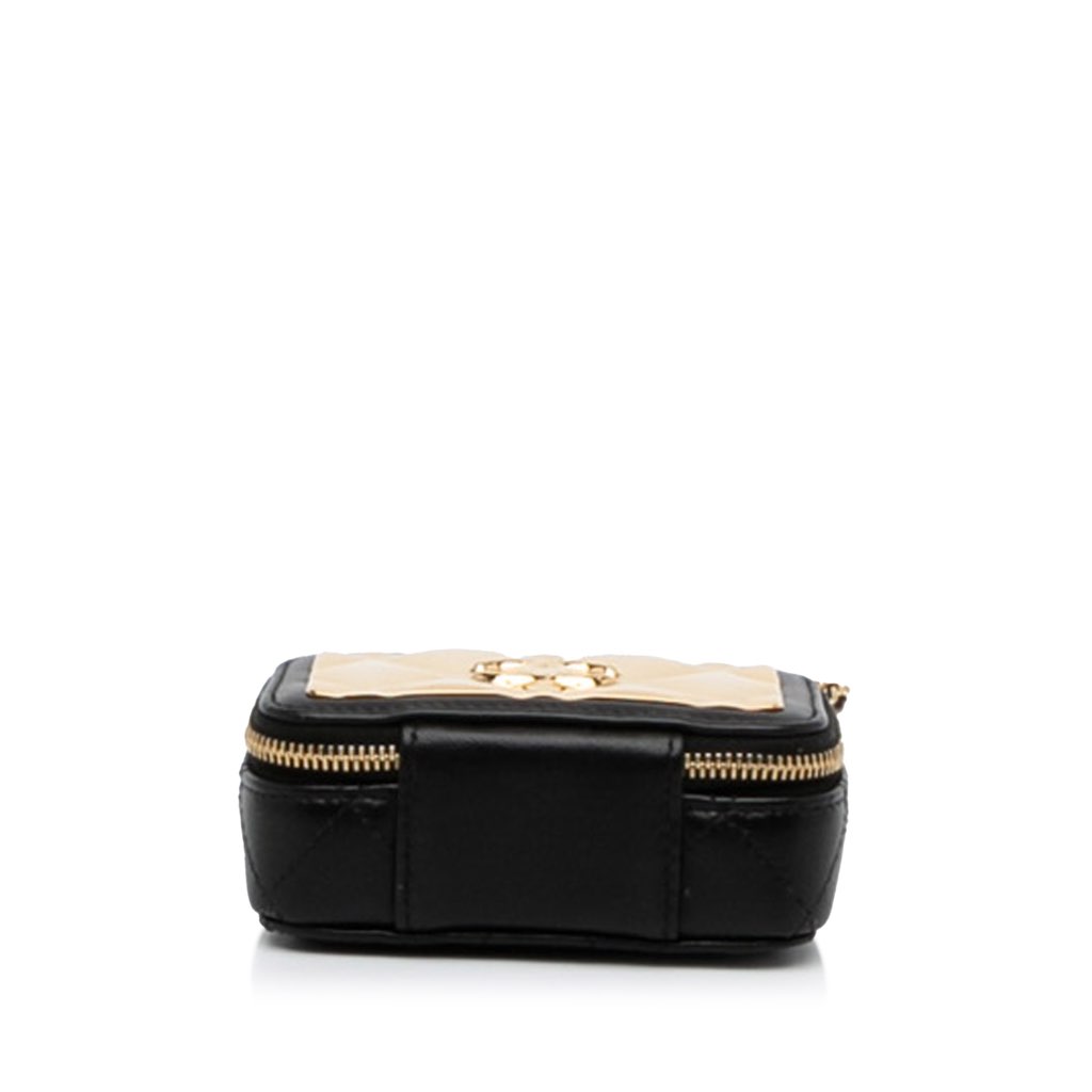 Chanel CC Quilted Golden Plate Vanity Crossbody - 5