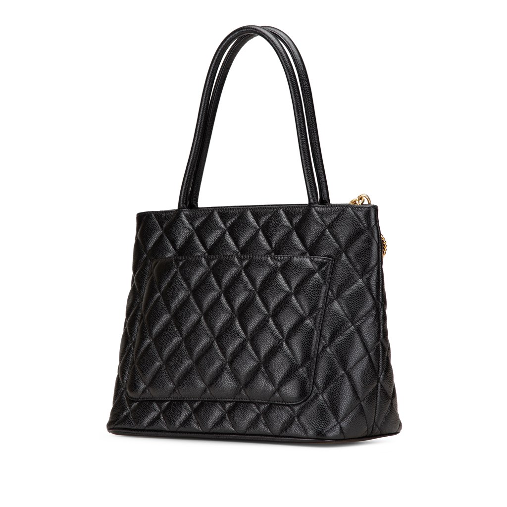 Chanel Caviar Medallion Tote - Back view