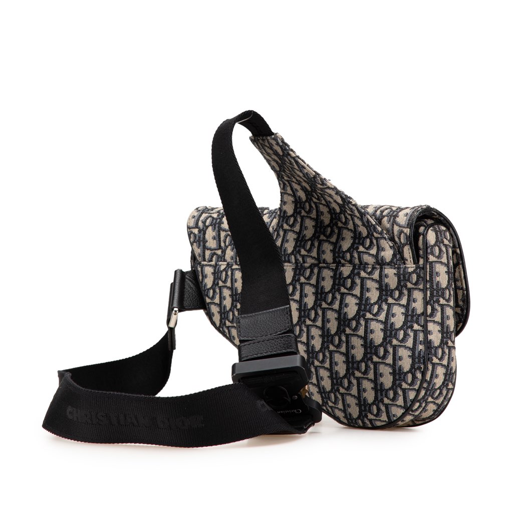 Dior Oblique Canvas Saddle Crossbody - 2