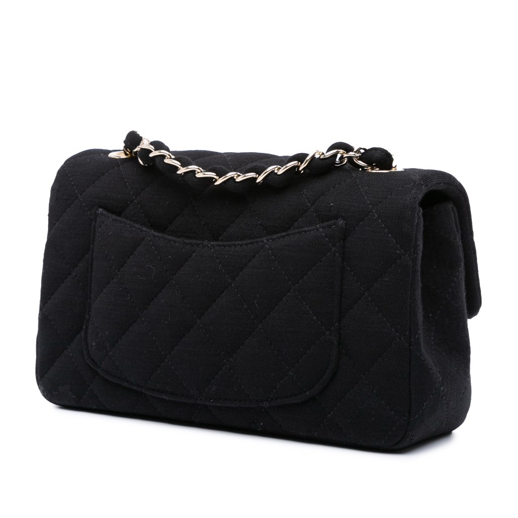 Chanel Mini Rectangular Classic Jersey Single Flap - 2