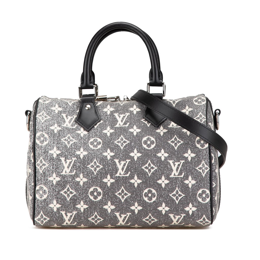 Louis Vuitton Monogram Jacquard Denim Speedy Bandouliere 25