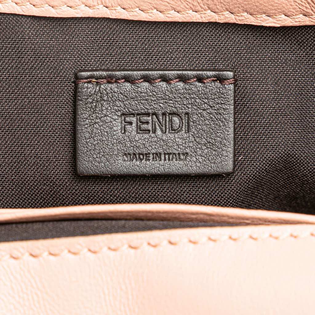 Fendi Mini Zucca Embossed Leather Baguette Satchel - 5