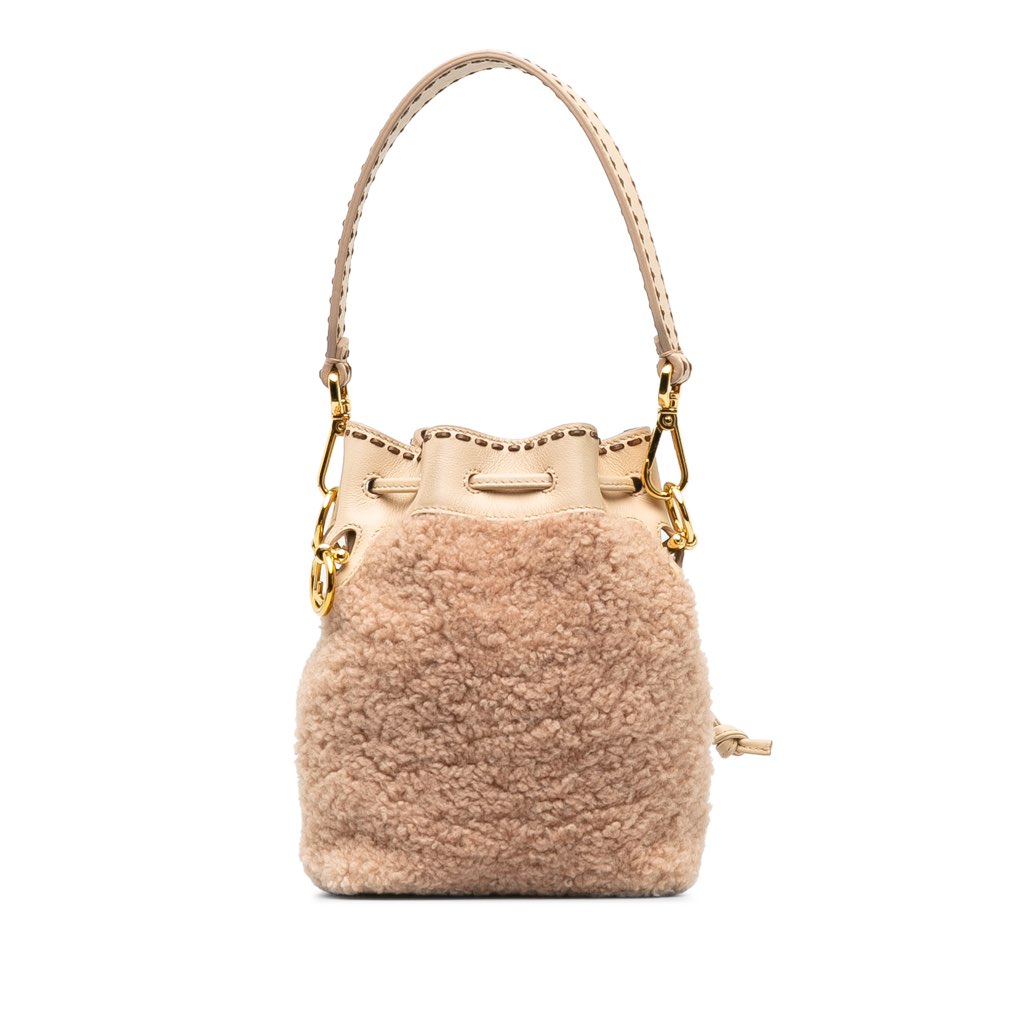 Fendi Shearling Mini Mon Tresor Bucket Bag - 3