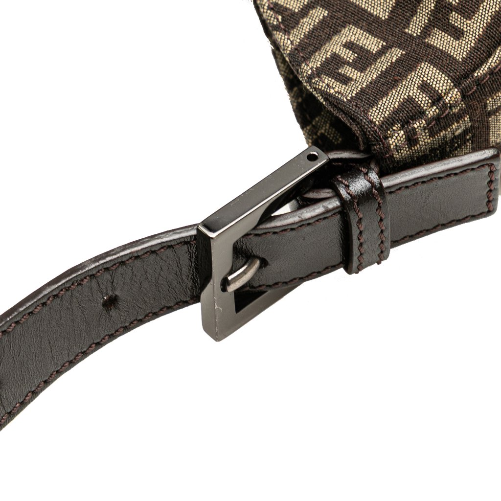 Fendi Zucchino Canvas Shoulder Bag - Image 13