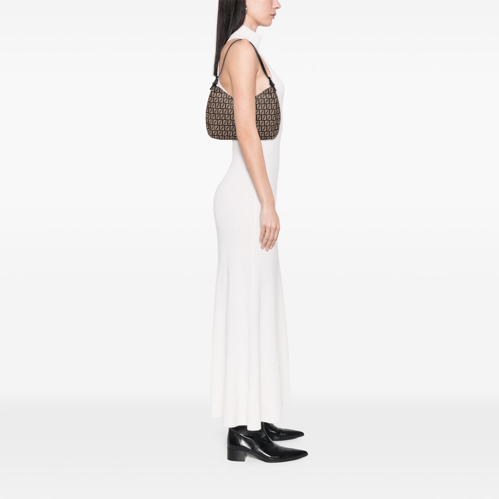 Fendi Zucchino Canvas Shoulder Bag - Image 14