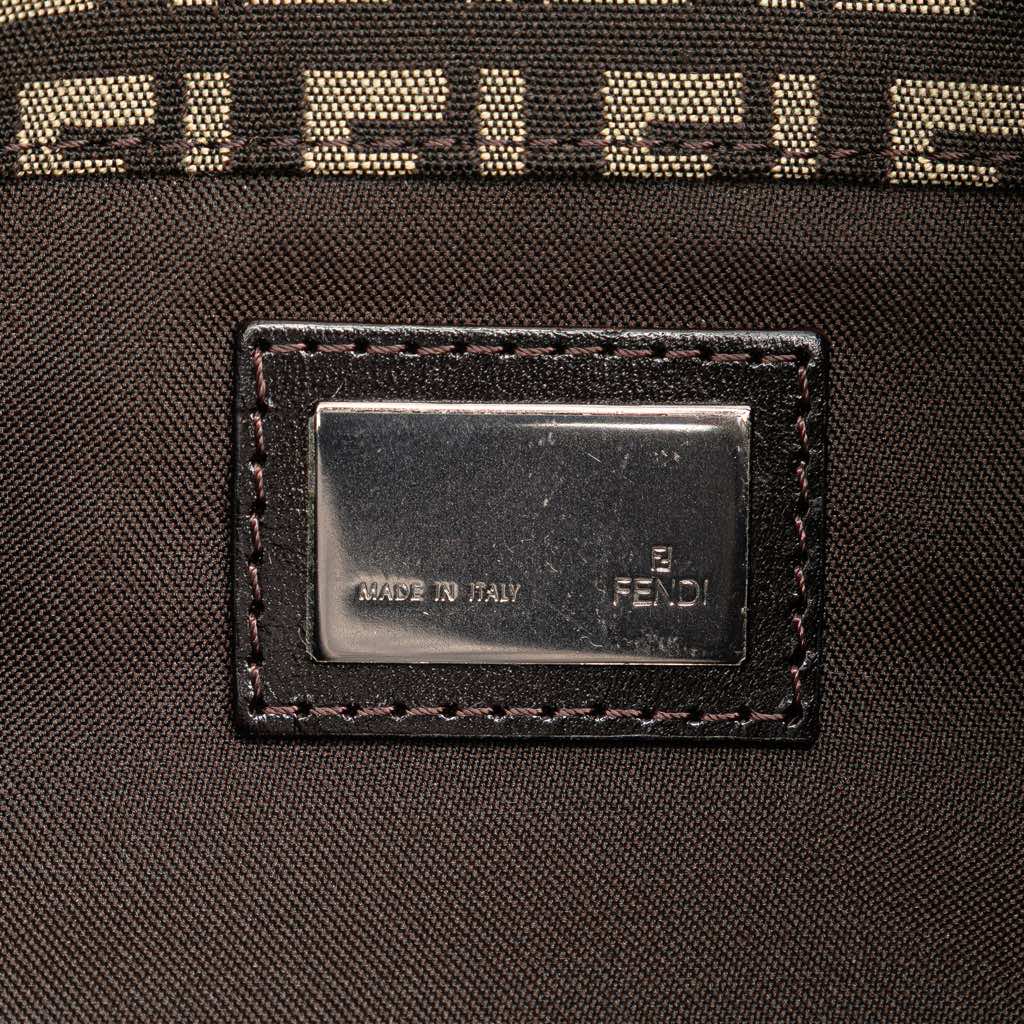 Fendi Zucchino Canvas Shoulder Bag - Detail 1