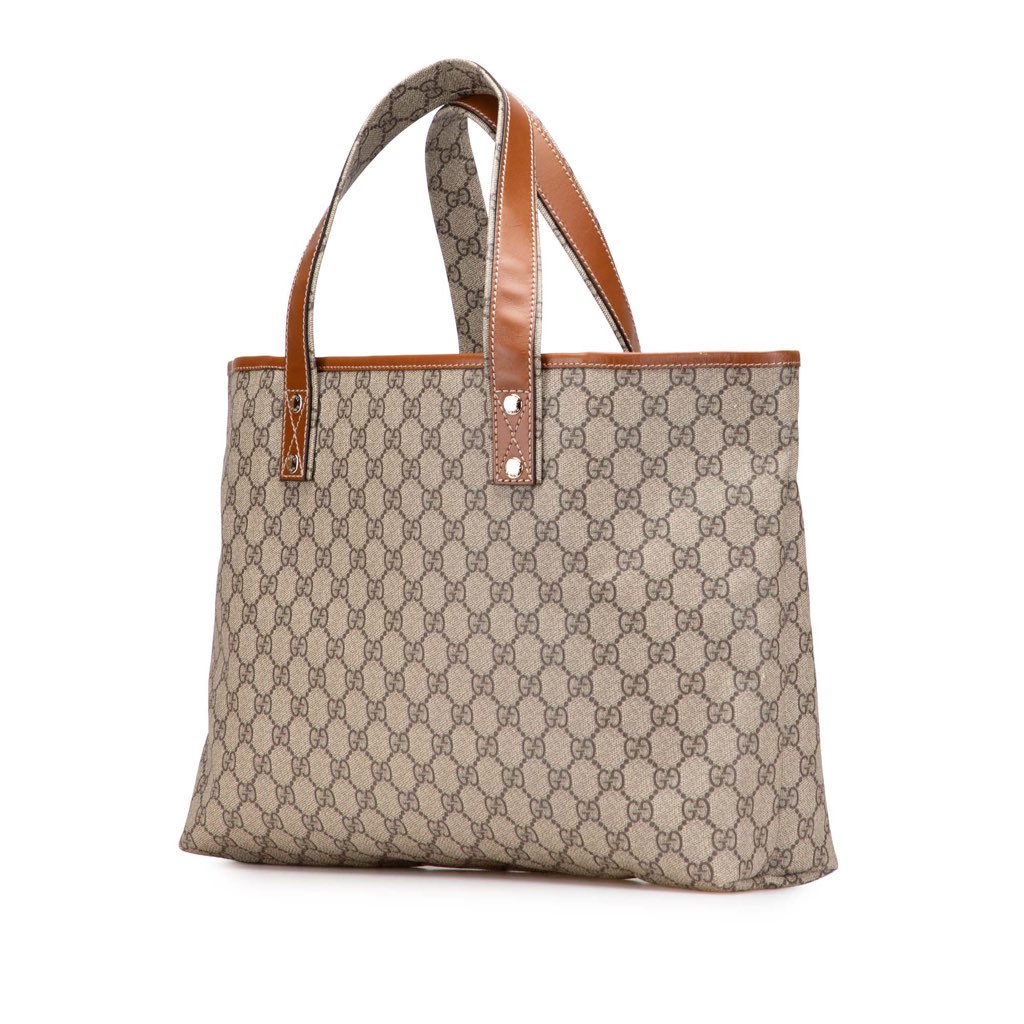 Gucci Medium GG Supreme Web Loop Tote - 2