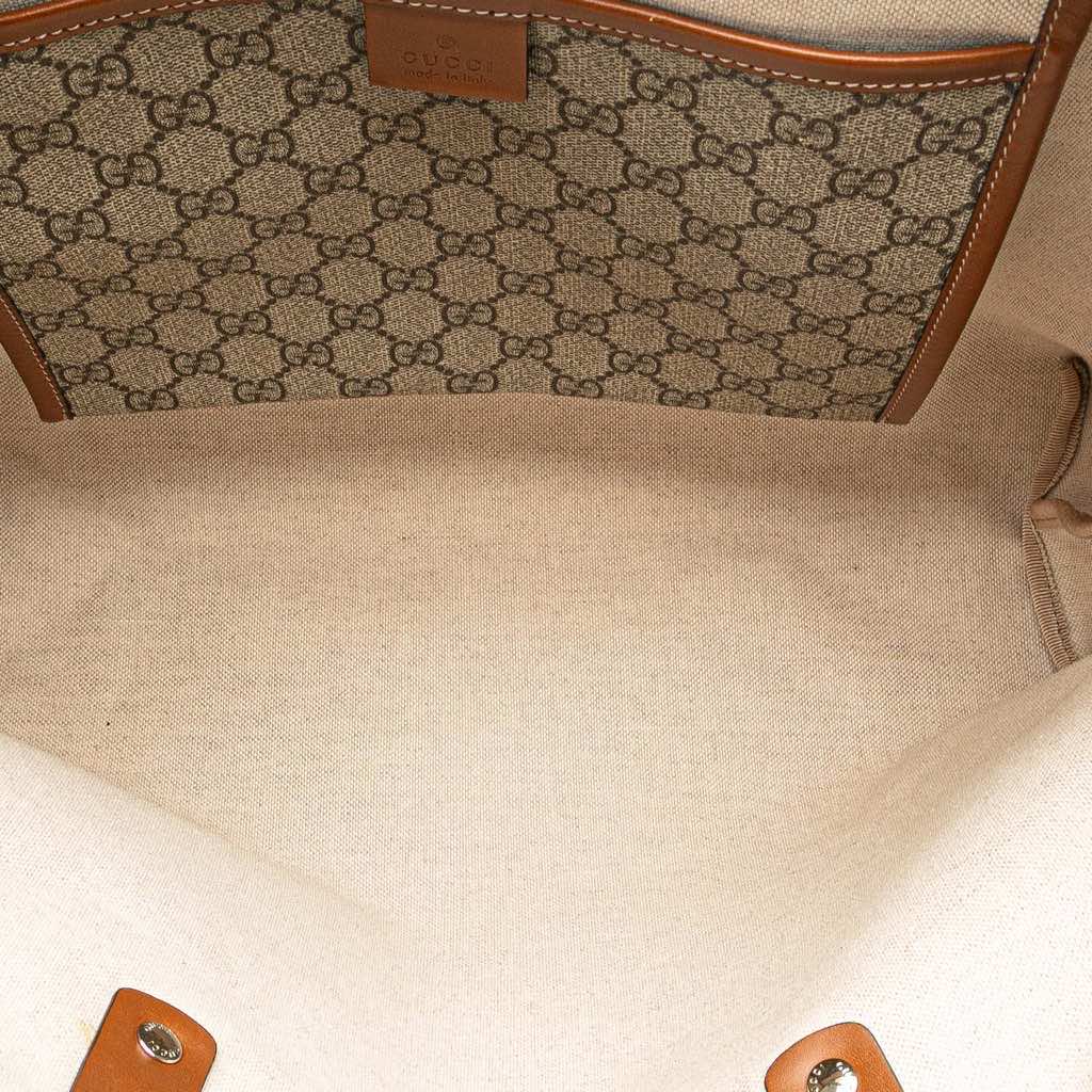 Gucci Medium GG Supreme Web Loop Tote - 4
