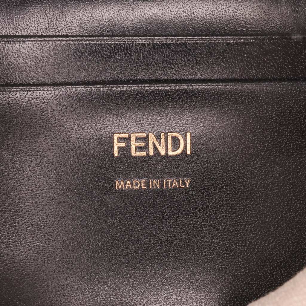 Fendi Chinese Valentines Day Mini Zucca Embroidered Canvas Baguette Satchel - 5