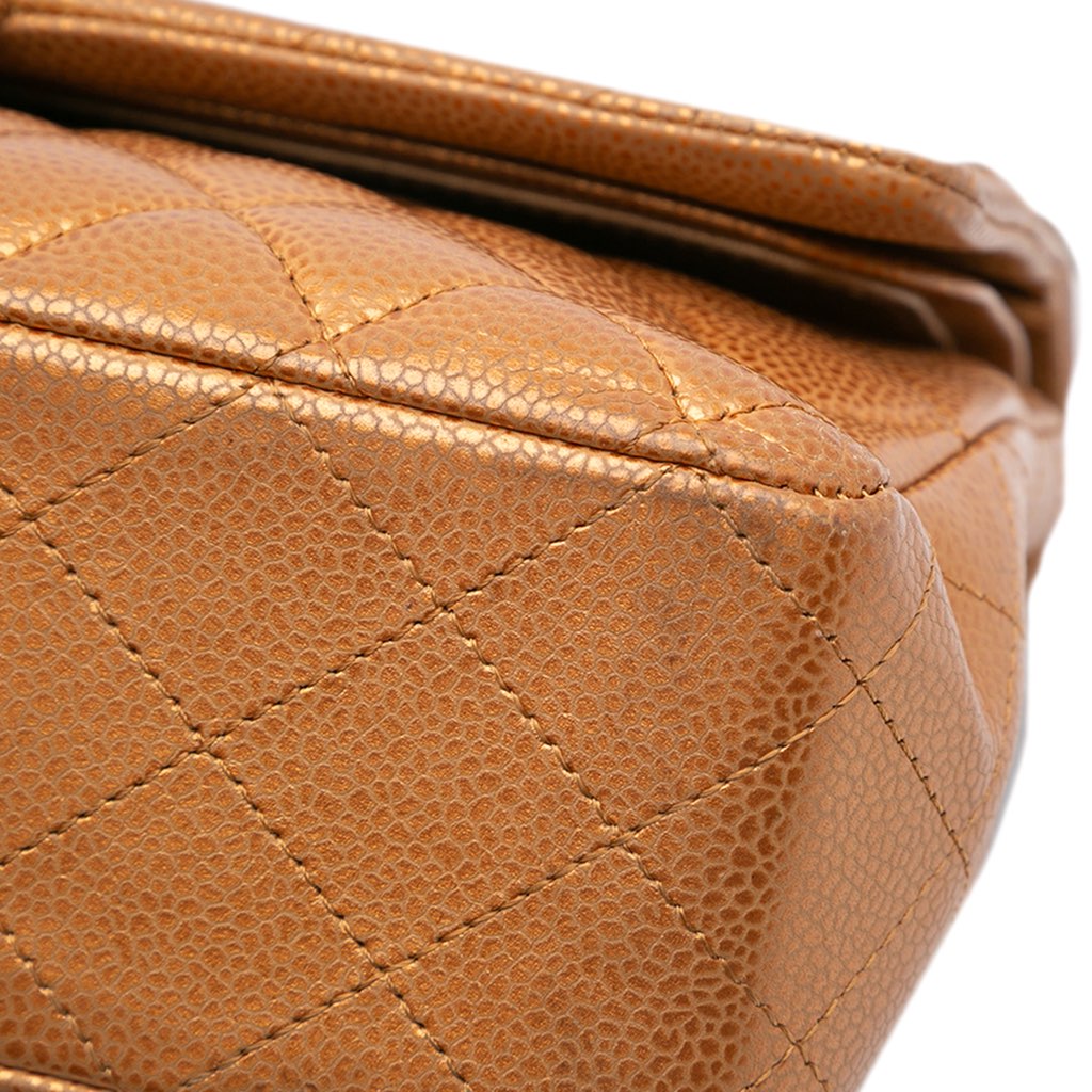Chanel Medium Classic Metallic Caviar Double Flap - Image 12
