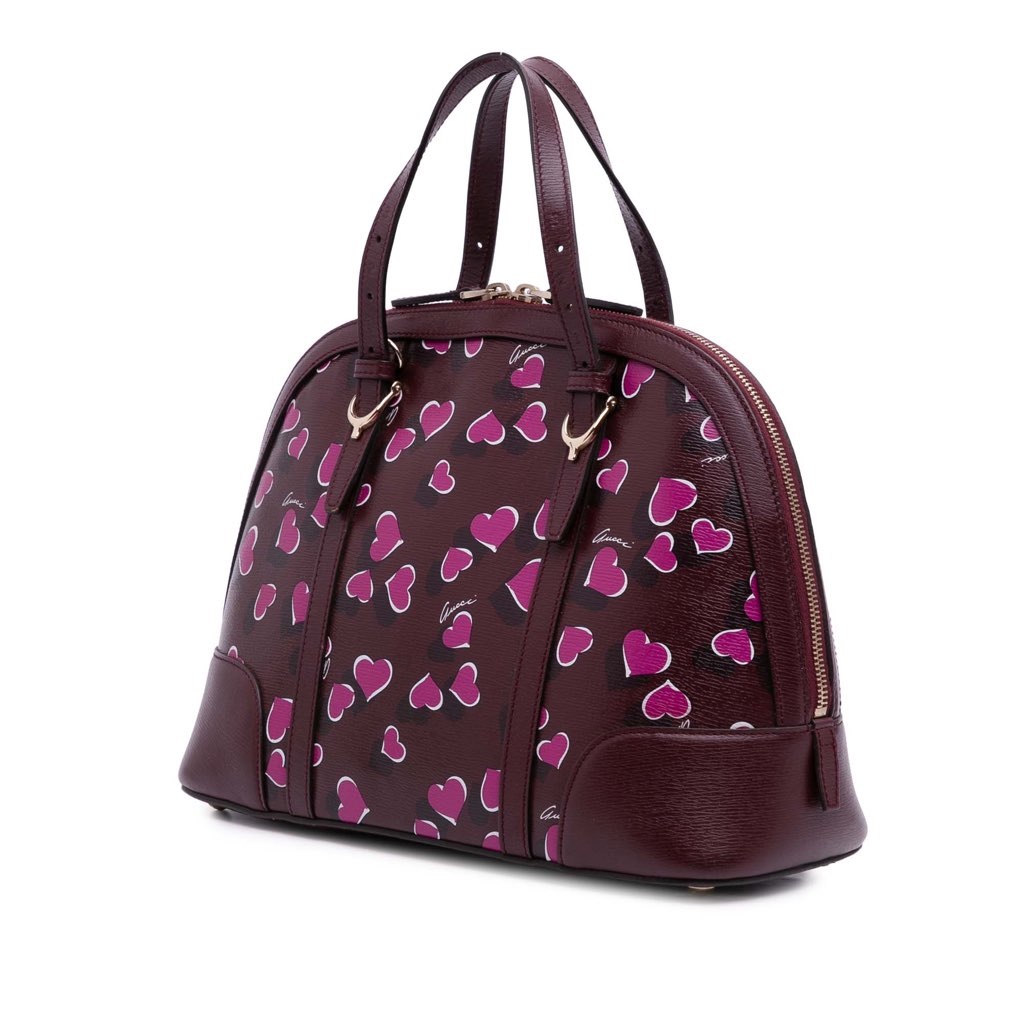 Gucci Small Leather Heartbeat Nice Dome Satchel - 2