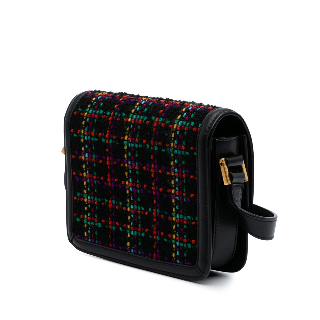 Saint Laurent Small Tweed Solferino Crossbody - Back view