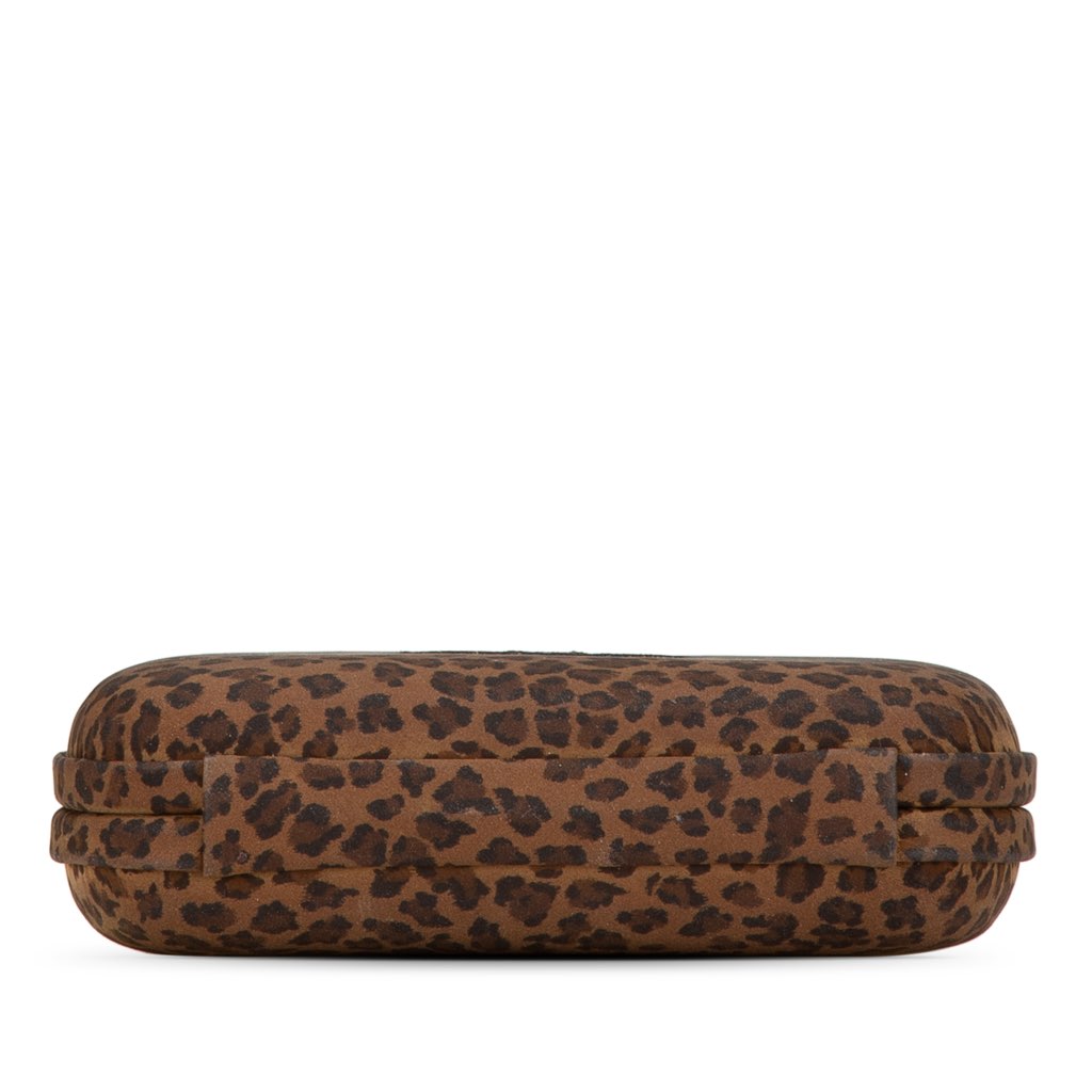 Bottega Veneta Nylon Leopard Print Box Clutch - 3