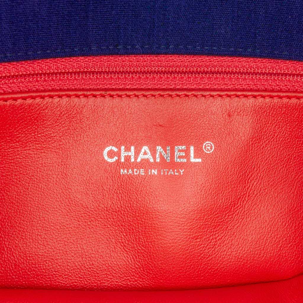 Chanel Medium Vertical Quilted Jersey Chain Flap - 5