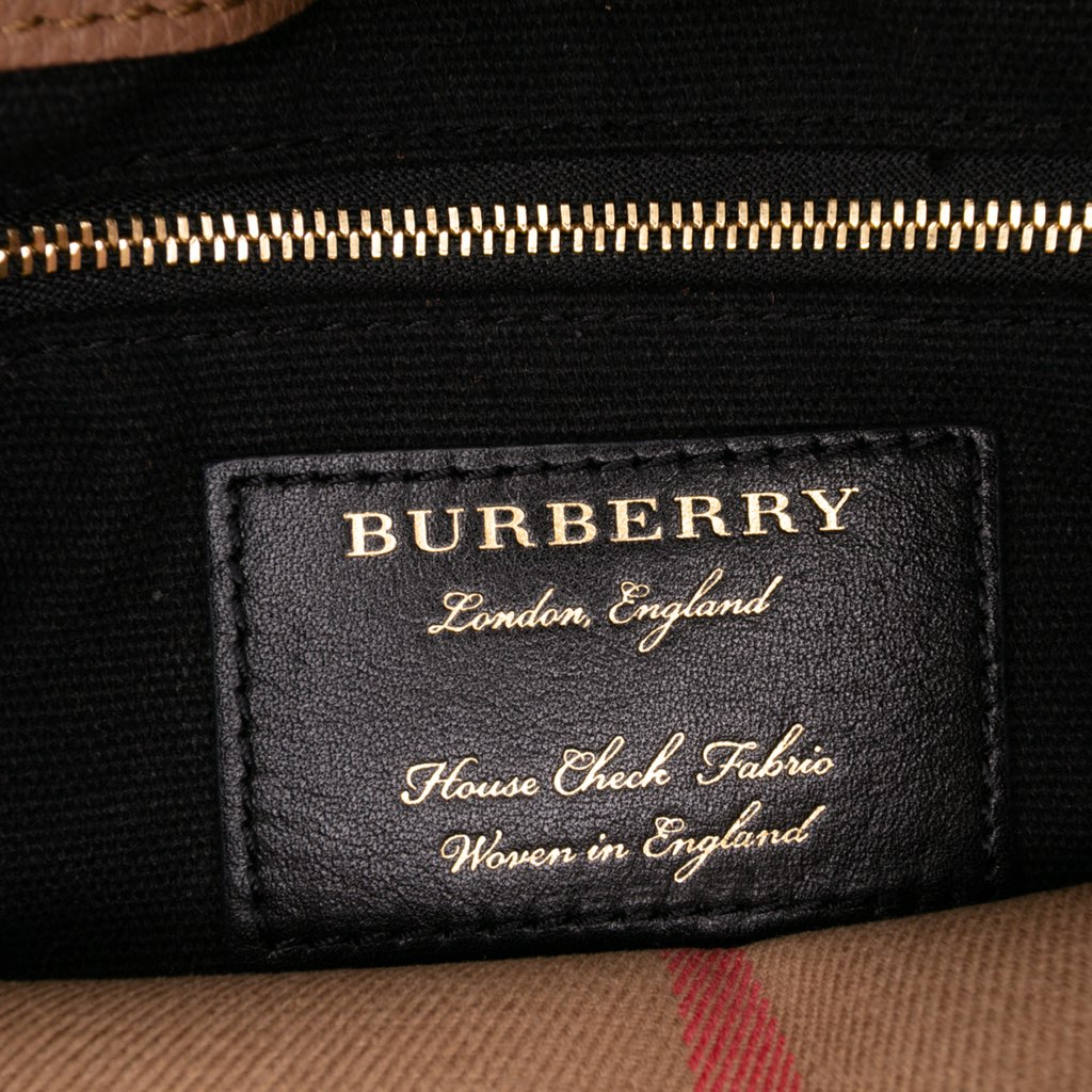 Burberry Small Calfskin and House Check Camberley Satchel - 5