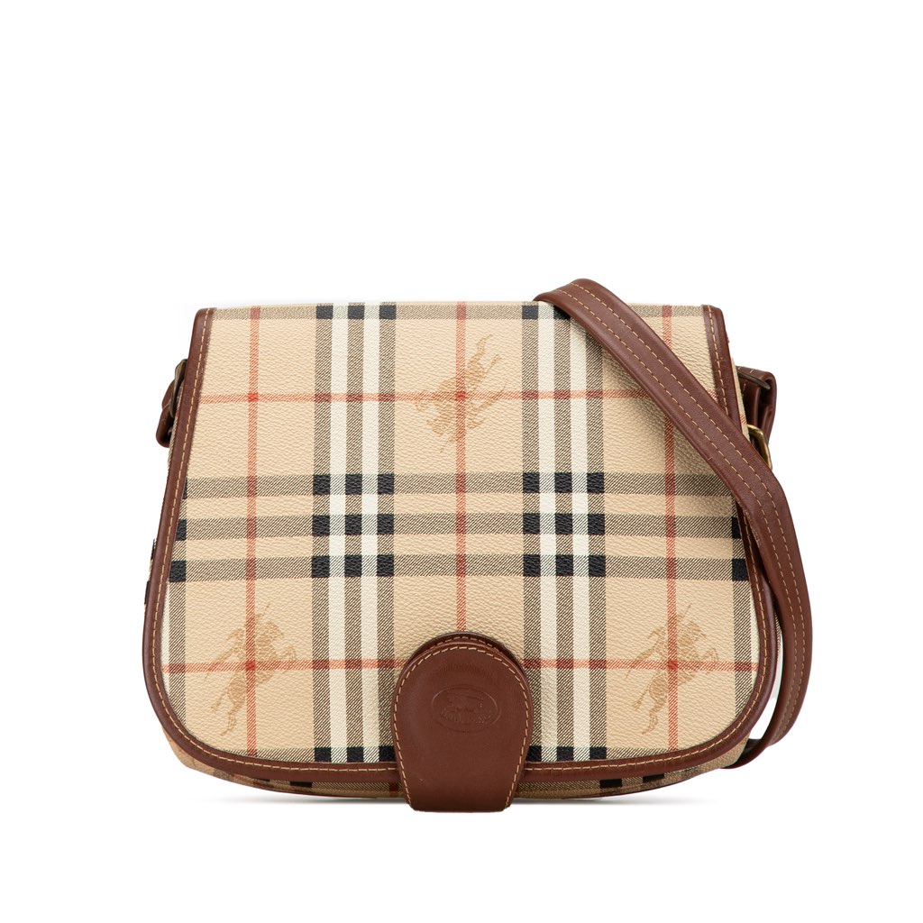 Burberry Haymarket Check Coated Canvas Crossbody