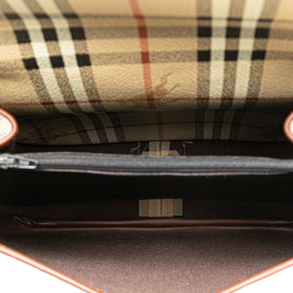 Burberry Haymarket Check Coated Canvas Crossbody - 4