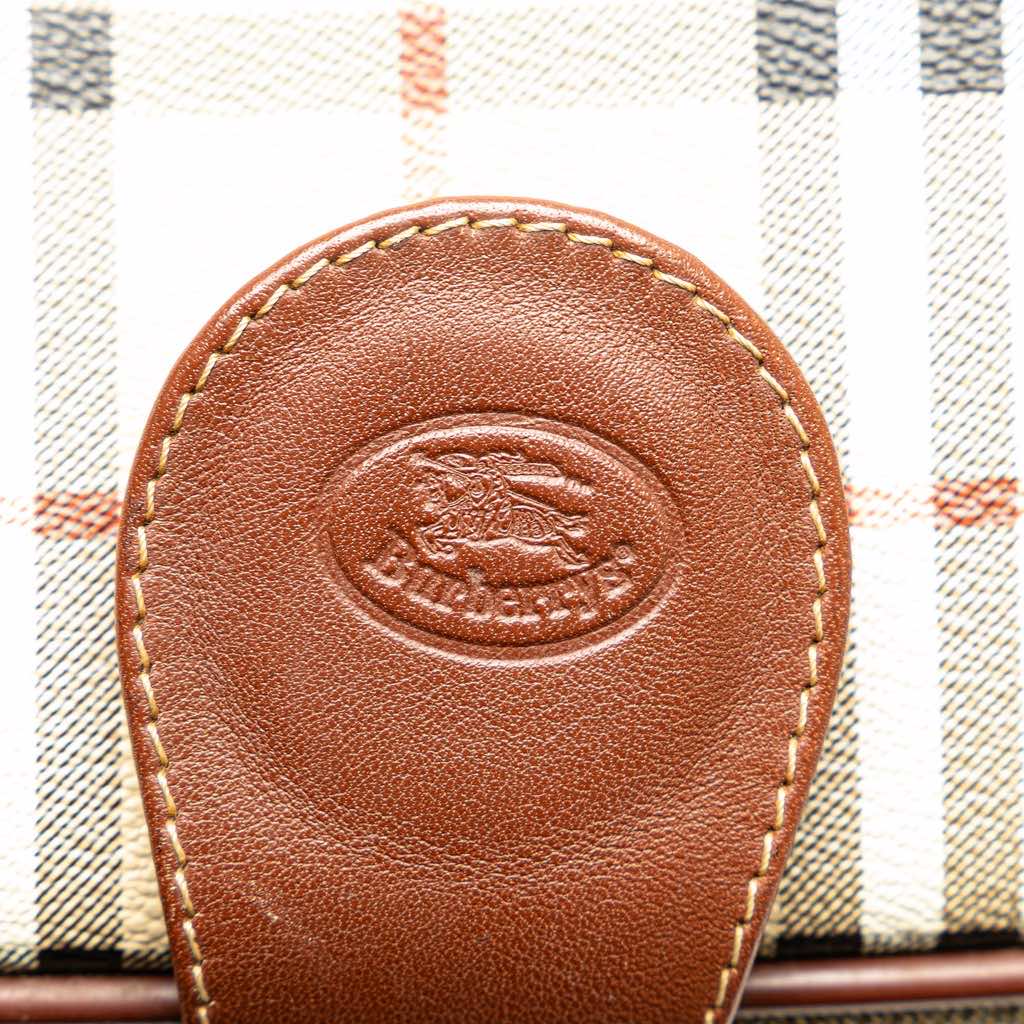 Burberry Haymarket Check Coated Canvas Crossbody - Side view
