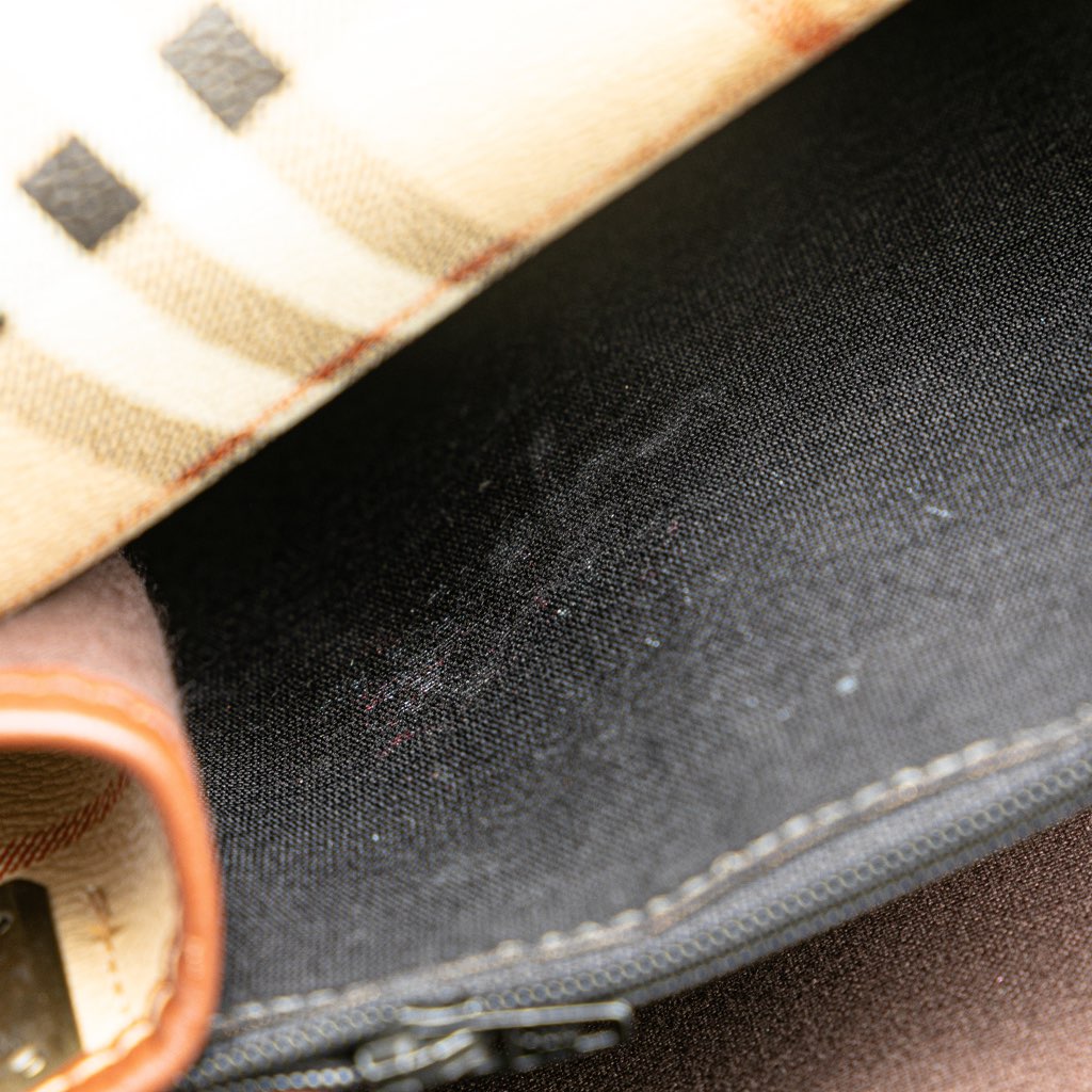 Burberry Haymarket Check Coated Canvas Crossbody - Detail 1