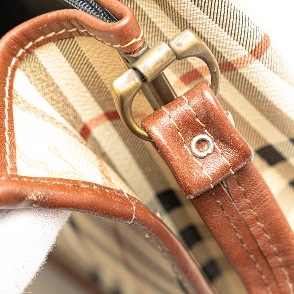 Burberry Haymarket Check Coated Canvas Crossbody - Image 10